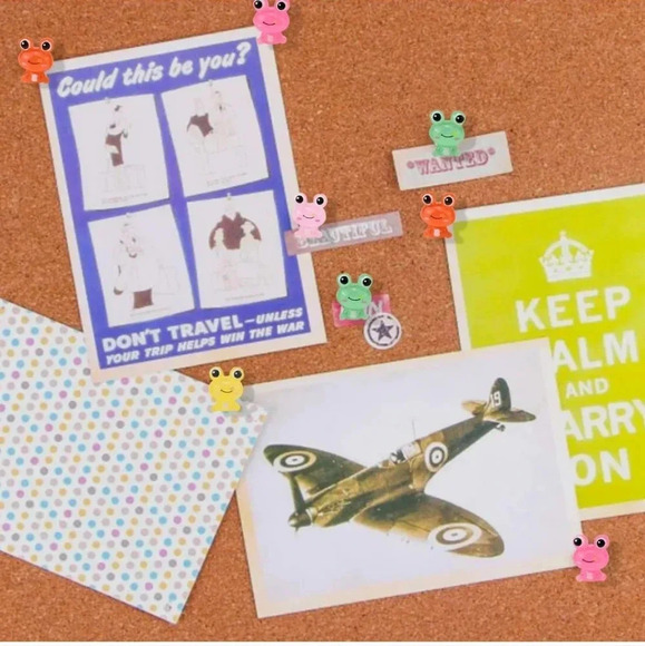 30 pcs Frog Push Pins Animal Thumbtacks Cork Board Pushpins for Photos Memo Wall - Picture 5 of 6